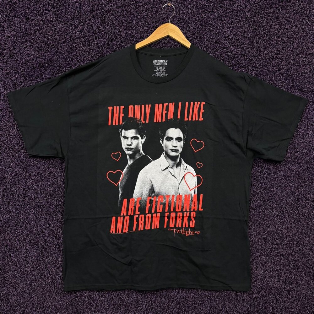 Twilight The Only Men I Like are From Forks T-Shirt Size 2XL